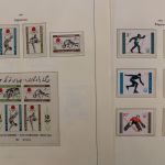 Olympiade 1964, postfrische Teilsammlung im Vordruckalbum