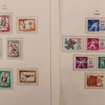 Olympiade 1964, postfrische Teilsammlung im Vordruckalbum