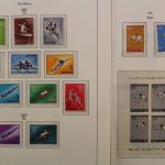 Olympiade 1964, postfrische Teilsammlung im Vordruckalbum