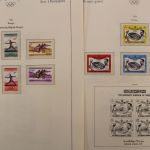 Olympiade 1964, postfrische Teilsammlung im Vordruckalbum
