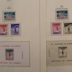 Olympiade 1964, postfrische Teilsammlung im Vordruckalbum