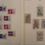 Olympiade 1964, postfrische Teilsammlung im Vordruckalbum