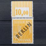 Berlin, MiNr. 10 W Oberrand, postfrisch