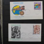 Afrika, Partie verschiedener Staaten in 4 Einsteckalben