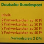 Deutschland (BRD), MiNr. MH 20 a I PLF I + II, postfrisch