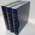 Deutsche Post Deutschland-Plus, 3 blaue Ringbinder mit Kassetten