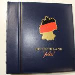 Deutsche Post Deutschland-Plus, 3 blaue Ringbinder mit Kassetten