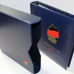 Deutsche Post Deutschland-Plus, 3 blaue Ringbinder mit Kassetten