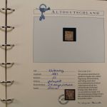 Altdeutschland, gute Borek Sammlung mit Garantie auf Albumblättern