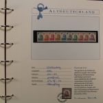 Altdeutschland, gute Borek Sammlung mit Garantie auf Albumblättern