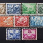 Deutsches Reich, MiNr. 499-507 A, Neugummi