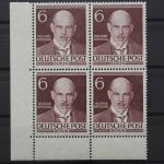 Berlin, MiNr. 93, Viererblock, Ecke links unten, postfrisch