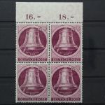 Berlin, MiNr. 79, Viererblock, Oberrand, postfrisch