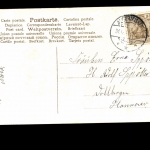 Kirche und Pferdeschlitten im Stern, Glückwunsch zum neuen Jahr!