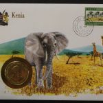 Kenia, Elefant, Numisbrief vom 5.5.86