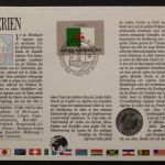 Algerien, Numisbrief vom 20.6.90