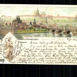 Prag, Hradschin und Statue des Heiligen Johannes von Nepomuk