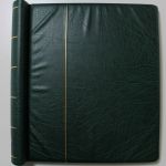 Leuchtturm, 1 grüner Klemmbinder LUXUS DL mit Schutzkassette