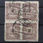 Deutsches Reich, MiNr. 325 B HT, Viererblock, gestempelt, geprüft Infla
