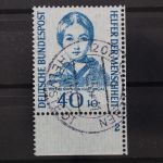 Deutschland (BRD), MiNr. 225, Unterrand mit FN 2, gestempelt
