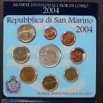 San Marino, Kursmünzensatz 2004 incl. 5 Euro, Stempelglanz