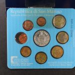 San Marino, Kursmünzensatz 2004 incl. 5 Euro, Stempelglanz
