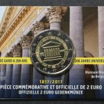 Belgien, 2 Euro UNI Lüttisch 2017, Stempelglanz, Coincard