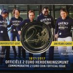 Belgien, 2 Euro UNI Lüttisch 2017, Stempelglanz, Coincard