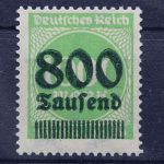 Deutsches Reich, MiNr. 308 PF II, postfrisch, geprüft Infla