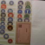 Alte Privatpostmarken und Siegelmarken, Partie im Album