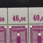 Deut. Reich Dienst, MiNr. 165 Br I, 15er Block, Ecke re. ob., postfrisch