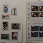 Olympische Spiele 1980, über 80 Vordruckblätter mit Briefmarken