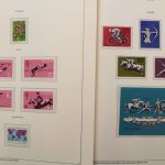 Olympische Spiele 1980, über 80 Vordruckblätter mit Briefmarken