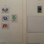 Olympische Spiele 1980, über 80 Vordruckblätter mit Briefmarken