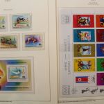Olympische Spiele 1980, über 80 Vordruckblätter mit Briefmarken