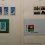 Olympische Spiele 1980, über 80 Vordruckblätter mit Briefmarken