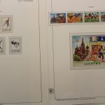 Olympische Spiele 1980, über 80 Vordruckblätter mit Briefmarken