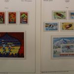 Olympische Spiele 1980, über 80 Vordruckblätter mit Briefmarken