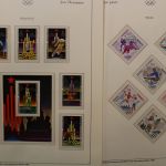 Olympische Spiele 1980, über 80 Vordruckblätter mit Briefmarken