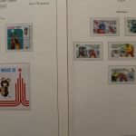 Olympische Spiele 1980, über 80 Vordruckblätter mit Briefmarken