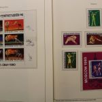 Olympische Spiele 1980, über 80 Vordruckblätter mit Briefmarken
