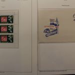 Olympische Spiele 1980, über 80 Vordruckblätter mit Briefmarken