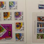 Olympische Spiele 1980, über 80 Vordruckblätter mit Briefmarken