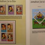 Jahr des Kindes 1979, über 100 Vordruckblätter mit Briefmarken