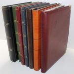 Einsteckalben-Posten, 8 gebrauchte Alben schwarze Seiten