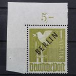 Berlin, MiNr. 17 Ecke links oben, ndgz, postfrisch, BPP Signatur