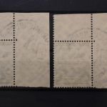 Deutsches Reich, MiNr. 606-607 X, Ecke links oben, gestempelt