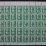 DDR, MiNr. 1843, 50er Bogen FN 4 falscher Reihenwertzähler, postfrisch