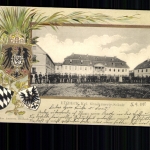 Einbeck, Kgl. Gendarmerie-Schule, Wappen, Prägekarte