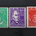 Sowjetische Zone, MiNr. 20-22, Falz